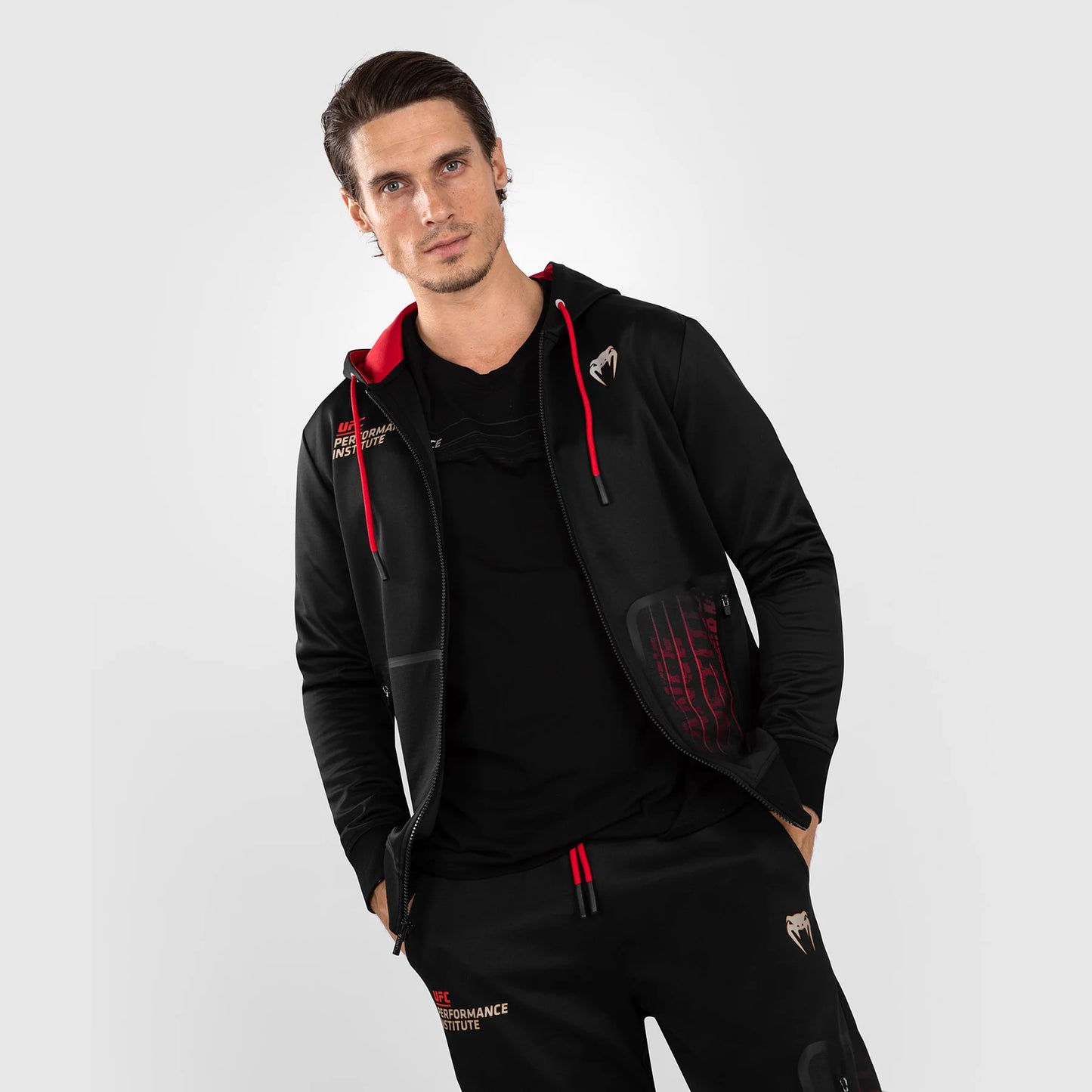 VENUM Zip Hoody, UFC Fusion Authentic Fight Night, schwarz-weiß