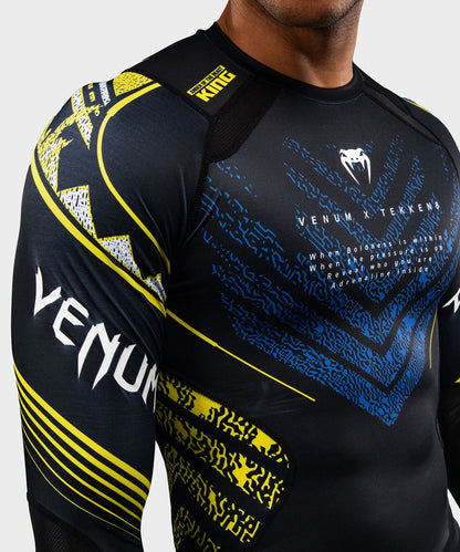 Venum x TEKKEN 8 Langarm Rashguard - King - Schwarz/Gelb