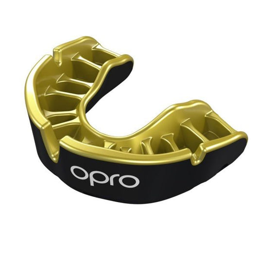 Opro Mundschutz Selbstanpassung Gold Junior gold schwarz ( Ultra Fit)
