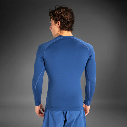 Venum Contender Herren Langärmeliger Rashguard - Blau