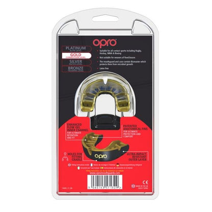 Opro Mundschutz Selbstanpassung Gold Junior gold schwarz ( Ultra Fit)