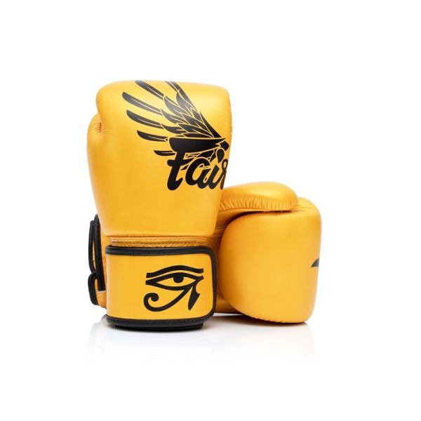 Fairtex (kick)bokshandschoenen Falcon Limited Edition  gold