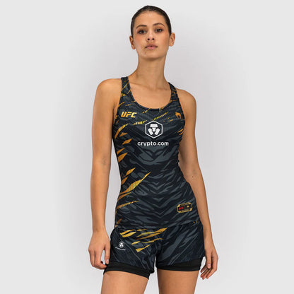 UFC Fusion by Venum Authentic Fight Night Damen Fitted Tank Mit Shelf Bra - Champion