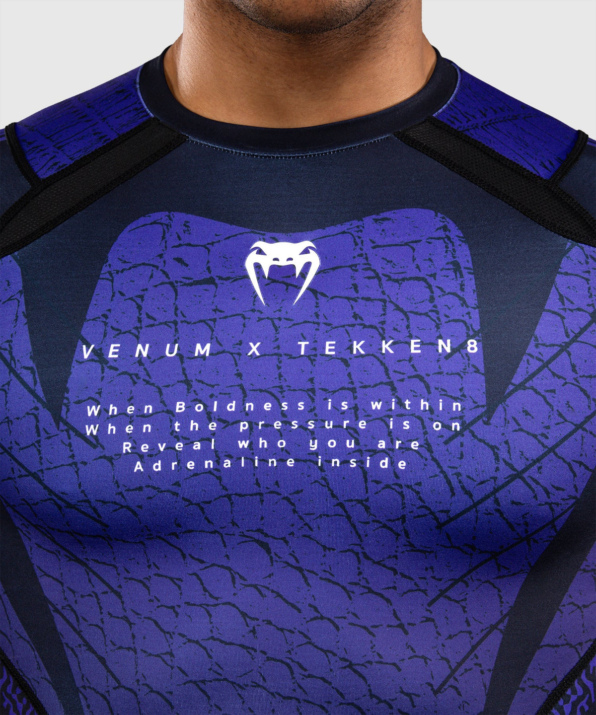 Venum x TEKKEN 8 Langarm Rashguard - Schwarz/Lila