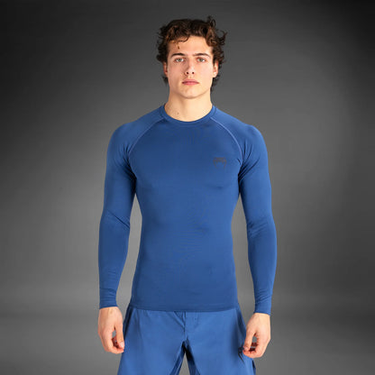 Venum Contender Herren Langärmeliger Rashguard - Blau
