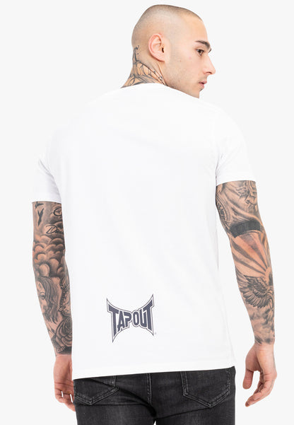 TAPERICANO Tapout Herren T-shirt normale Passform White/Red/Blue