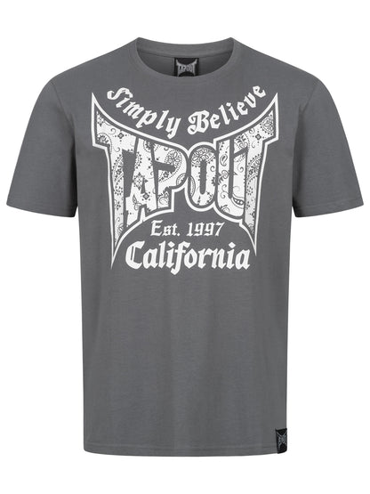 HAILY BE Tapout Herren T-shirt normale Passform Grey/White