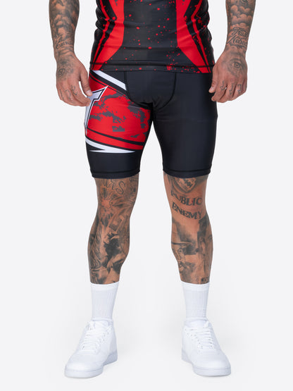 RENDALL Herren Funktionsshorts schmale Passform