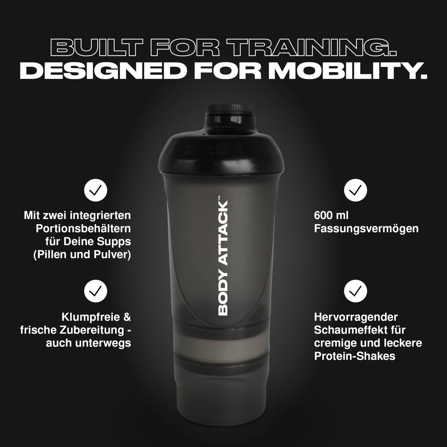 BODY ATTACK - Shaker Shakeone - Weiß