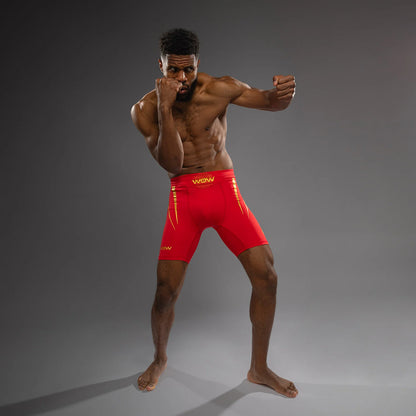 Venum x WOW FC Herren Vale Tudo Shorts - Fury Red/ Gold