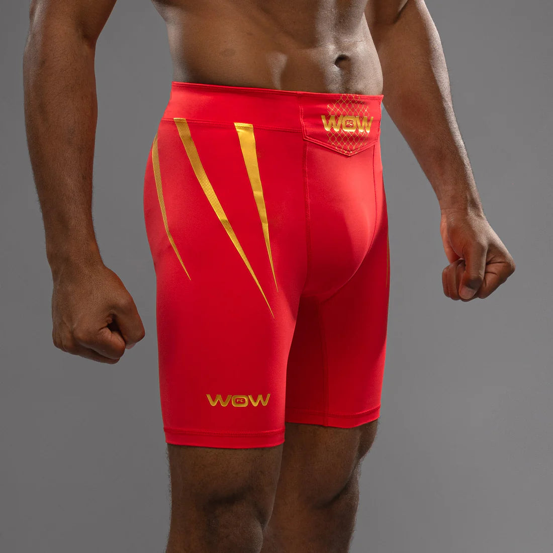 Venum x WOW FC Herren Vale Tudo Shorts - Fury Red/ Gold