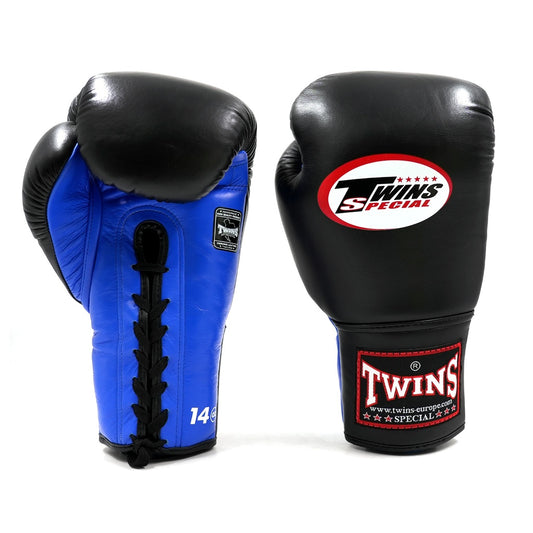 TWINS Leder Boxhandschuhe BGLL-1 BLUE/BLACK