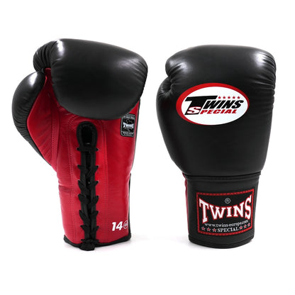 TWINS Leder Boxhandschuhe BGLL-1 RED/BLACK