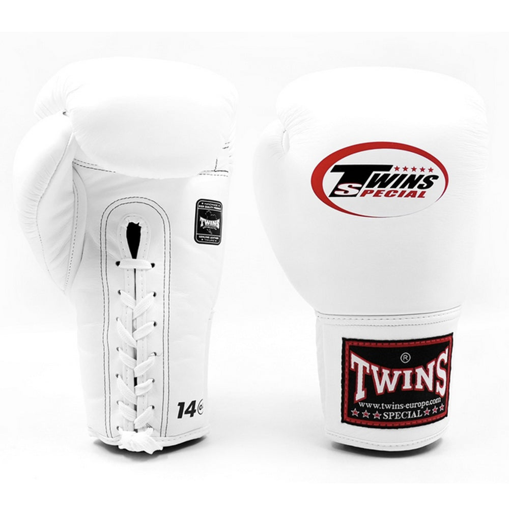 TWINS Leder Boxhandschuhe BGLL-1 WHITE