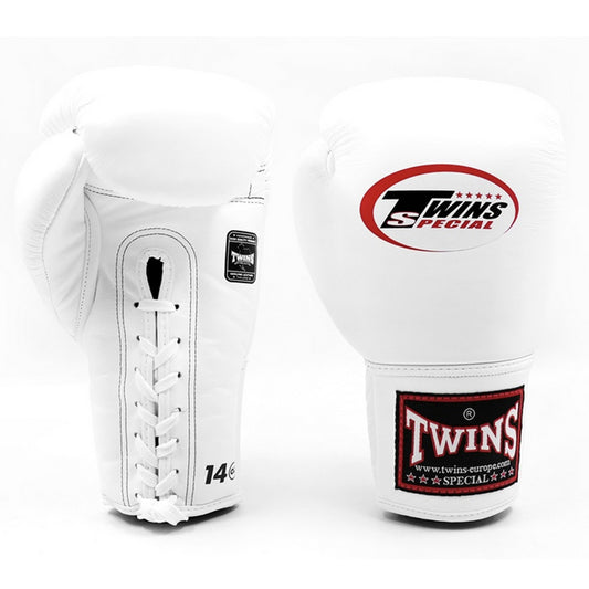 TWINS Leder Boxhandschuhe BGLL-1 WHITE