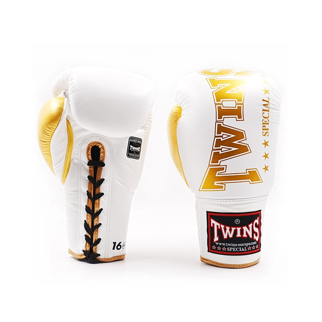 TWINS LEDER BOXHANDSCHUHE BGLL 8 White LACED