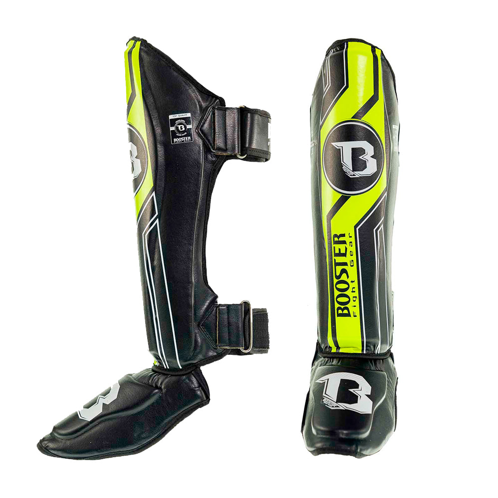 BSG V9 BLACK/YELLOW BFG SHINGUARDS