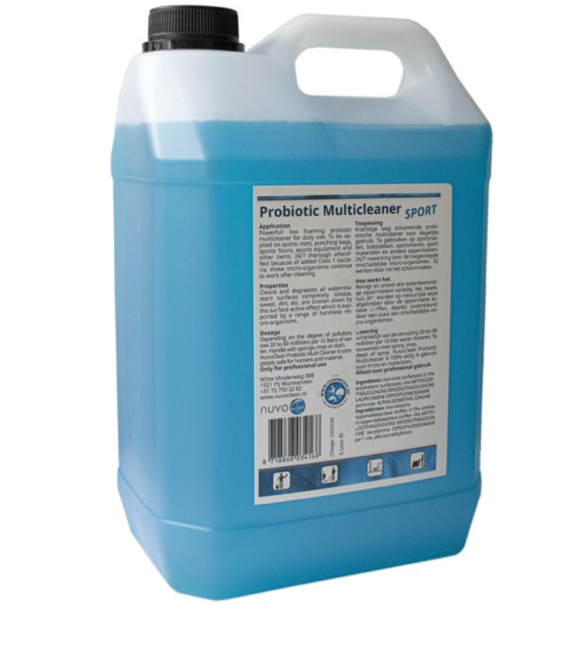 Nuvo Clean Nuvo Sport Fresh Gym Cleaner 5 Liter