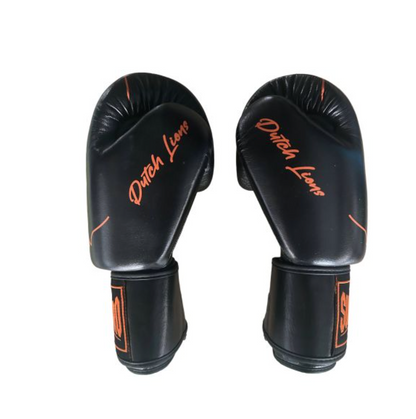 Super Pro Combat Gear (Kick-)Boxhandschuhe Nations Holland Leder schwarz-orange