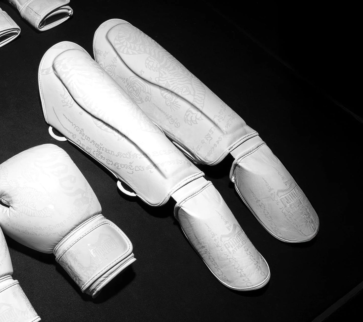 Schienbeinschutz Muay Thai - Frost White