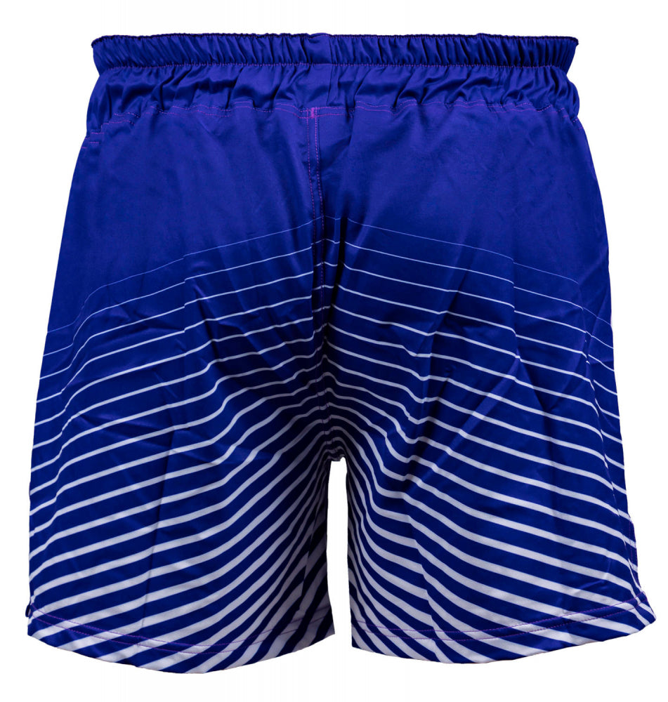 OKAMI Fight Shorts Big Kanji Blue