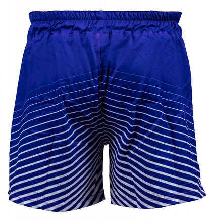 OKAMI Fight Shorts Big Kanji Blue