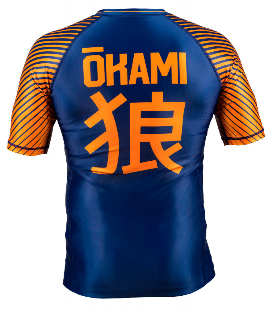 OKAMI Rashguard Big Kanji Navy