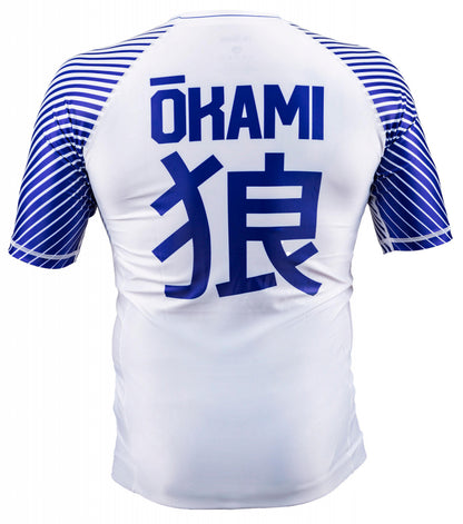 OKAMI Rashguard Big Kanji White Kids