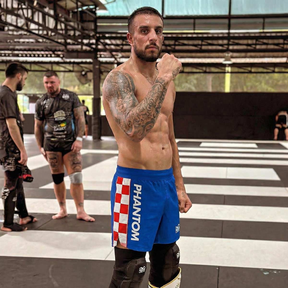 Fightshorts FUSION-R - Team Croatia - Blau