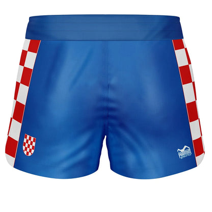 Fightshorts FUSION-R - Team Croatia - Blau