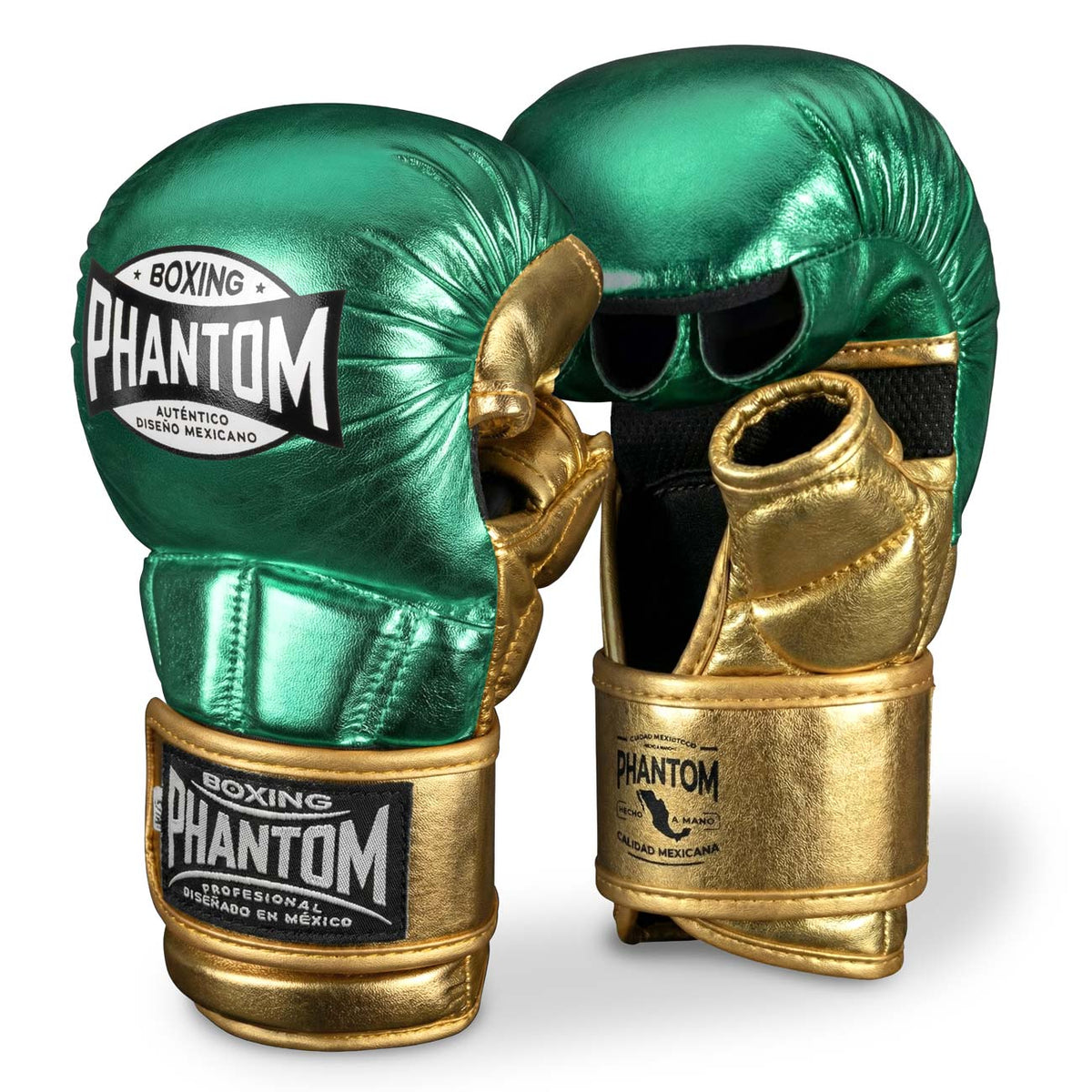 MMA Sparring Handschuhe MEXICO - Grün/Gold