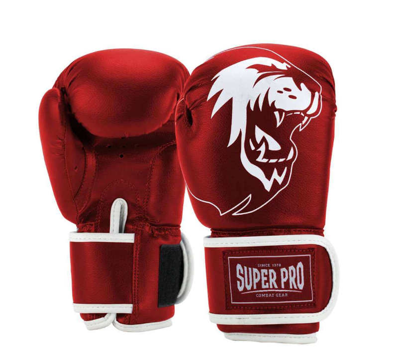 Super Pro Talent Kinder Boxhandschuhe rot/weiß
