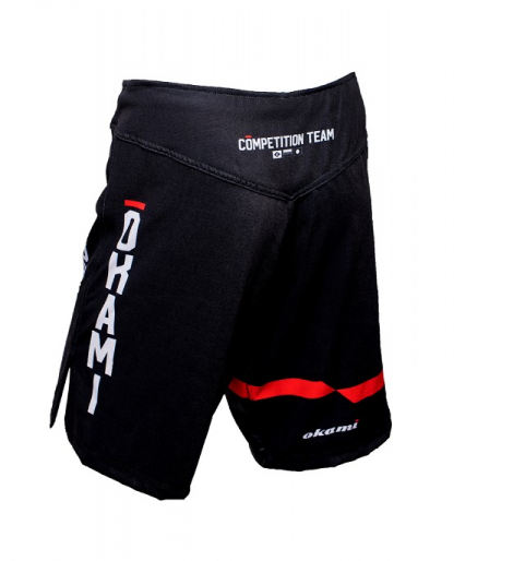 SALE Okami fightgear Competition Fightshorts Basic Black #1