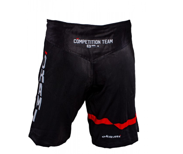 SALE Okami fightgear Competition Fightshorts Basic Black #1
