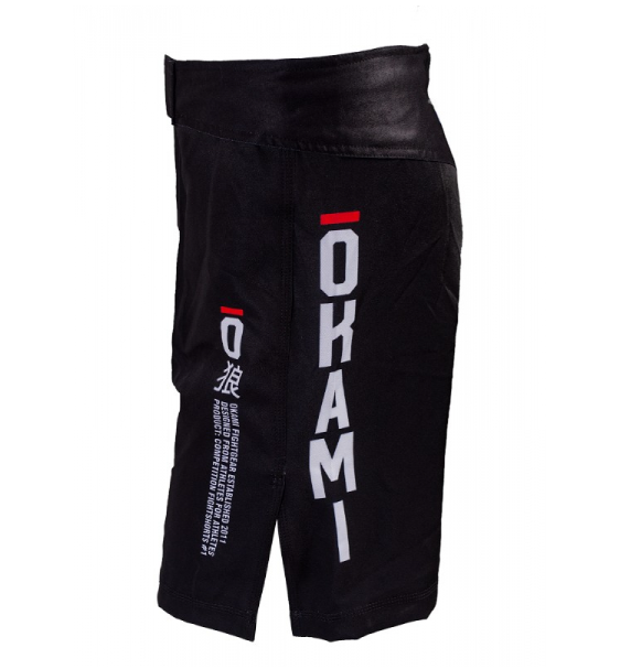 SALE Okami fightgear Competition Fightshorts Basic Black #1
