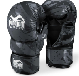MMA Sparring Handschuhe Camo Tiger - Grau