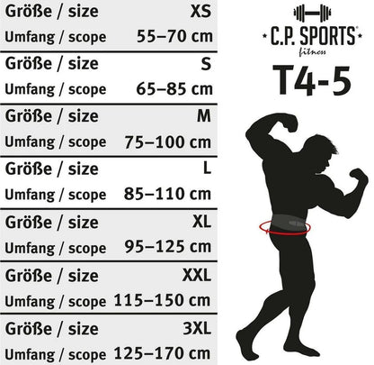 Gewichthebergürtel Amara Leder - Schwarz - C.P.Sports - T4-8