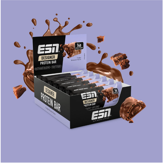 ESN Designer Bar Proteinriegel 12x 45g Fudge Brownie
