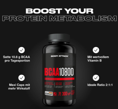 BCAA 10800 120 caps