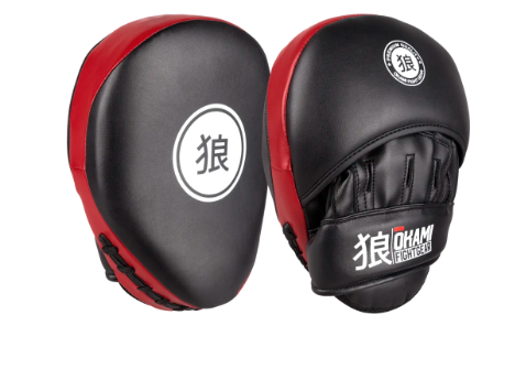 OKAMI FIGHTGEAR Punch Mitts Gym Series Black / Red