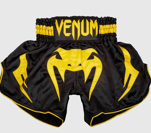 Venum Bangkok Inferno Muay Thai Shorts - black/Yeloow