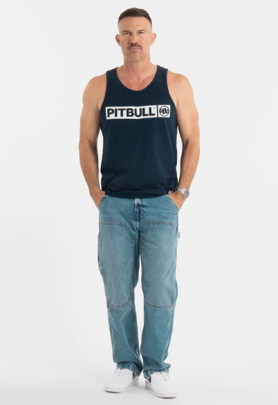 Herren Tanktop Slim Fit Hilltop - Navy