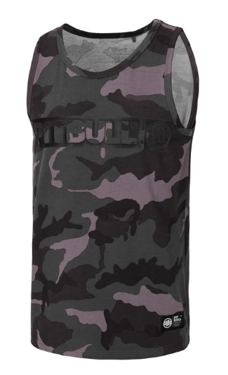 Tanktop Slim Fit Hilltop - Schwarzes Camouflage