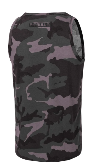 Tanktop Slim Fit Hilltop - Schwarzes Camouflage