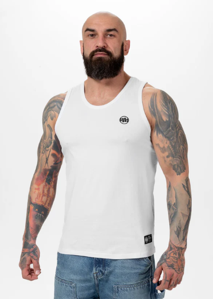 Tanktop Slim Fit Small Logo - Weiß