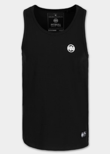Tanktop Slim Fit Small Logo - Schwarz