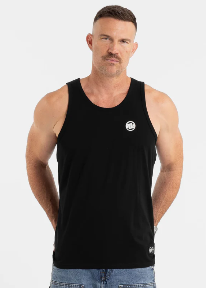 Tanktop Slim Fit Small Logo - Schwarz