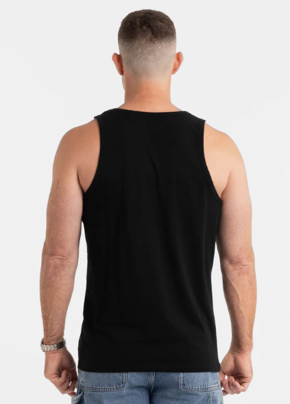 Tanktop Slim Fit Small Logo - Schwarz