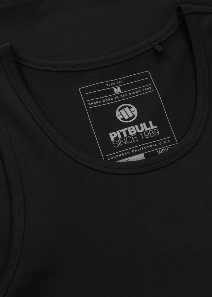 Tanktop Slim Fit Small Logo - Schwarz