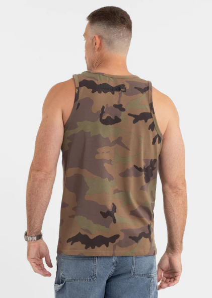 Tanktop Slim Fit Hilltop - Woodland Camouflage